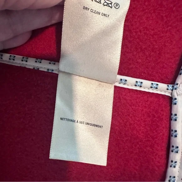 Anthropologie elevenses Brienne Red coat. Size Large. - Picture 14 of 14